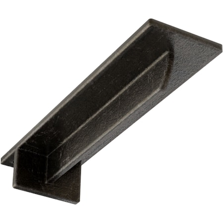 Ekena Millwork Heaton Hidden Support Steel Bracket w/ 8" Support Depth, Antiqued Warm Silver 3"W x 12"D x 2"H BKTM03X12X02HEAWS